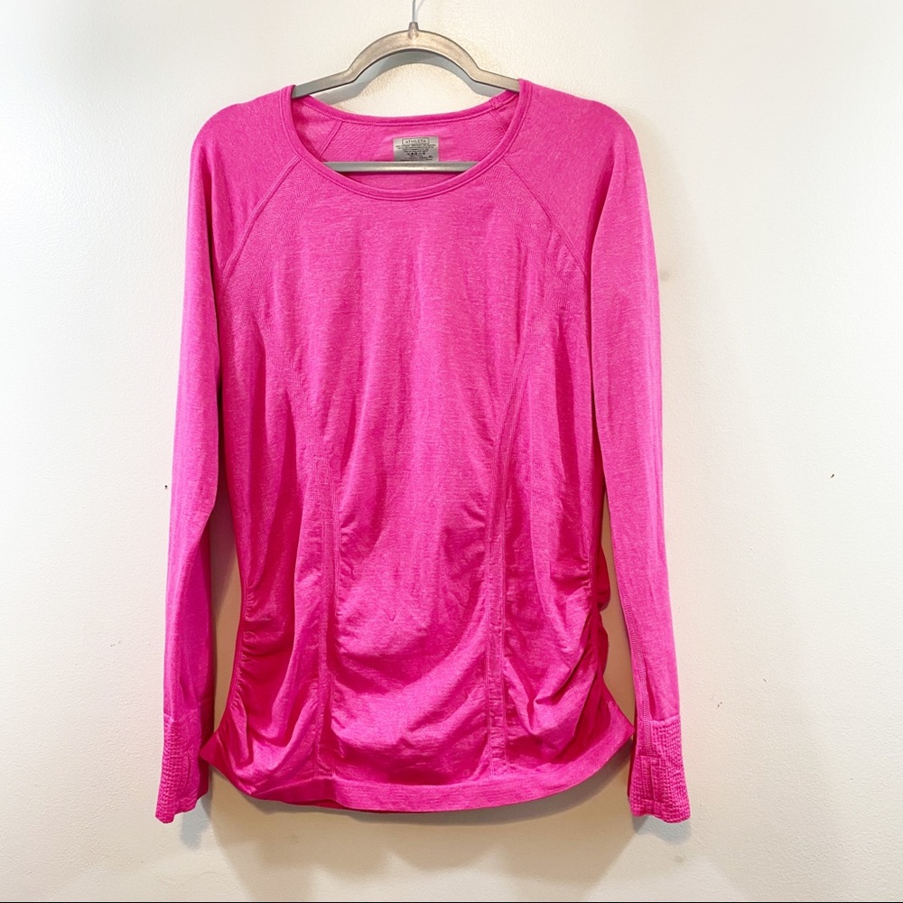 Athleta Fastest Track Athletic Long Sleeve Base-layer Top Thumb Holes 724872 XL